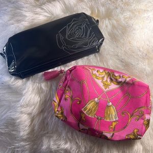 Lancome, Estee Lauder Zippered Cosmetics Travel Bags New 2 Bags
